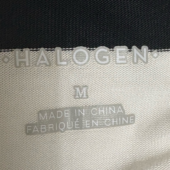 Halogen White & Black Striped Back Keyhole
Sleeveless Top Size M - Picture 5 of 6